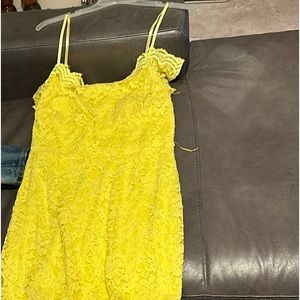 Windsor lace canary dress-sold